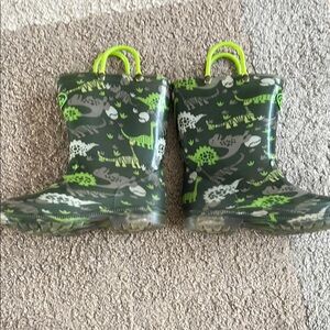 Toddler Boys Dinosaur Rain Boots Outee Size 11